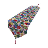 Maxbell Cute Easter Table Runner Easter Eggs for Indoor Outdoor Holiday Dining Style A