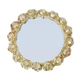 Maxbell Mirror Tray Retro European Style Makeup Tray for Bedroom Coffee Table Makeup Aureate
