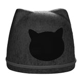 Maxbell Pet Cat Cushion Bed Removable Portable Cave Bed Cat Beds for Indoor Cats Deep gray