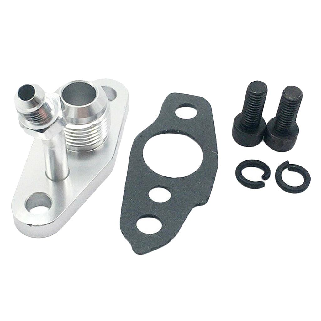 Max Maxb Turbo Oil Return Feed & Drain Flange For TOYOTA CT20 CT26 4AN 10AN
