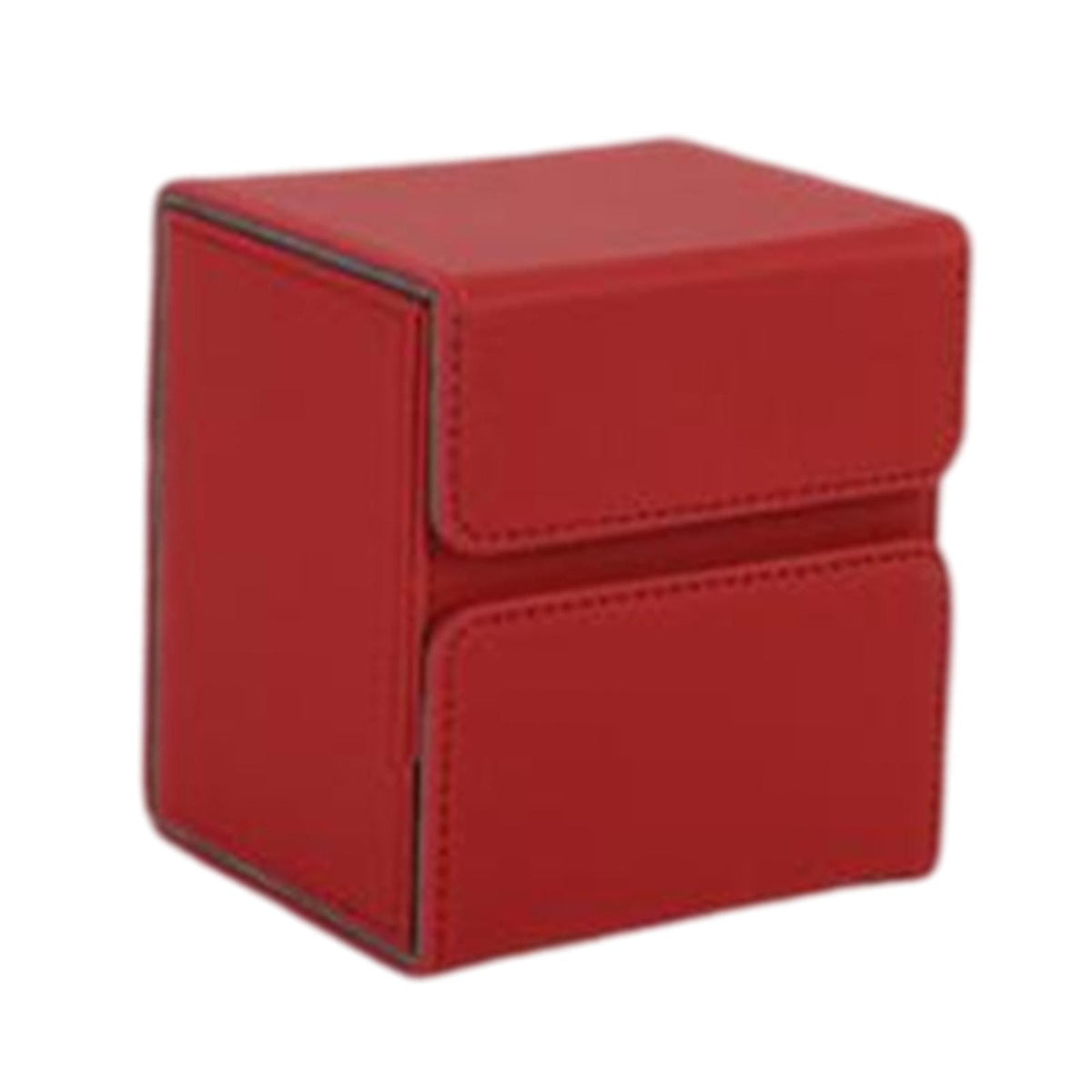 Maxbell Premium Deck Case Storage with Compartment for Tcg Trading Card Games red