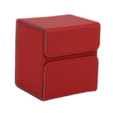 Maxbell Premium Deck Case Storage with Compartment for Tcg Trading Card Games red