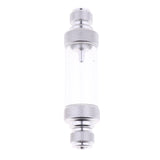 Maxbell Aquarium Check Valve-Regulator CO2 Bubble Counter Sliver Double Head