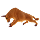 Max Simulation Bullfighting Model for Home Garden Miniature Props Deocr Brown