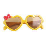 Maxbell Cool Heart Sunglasses Women Outdoor Small Ladies protection  Yellow