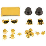 Max Chrome Plating Controller Thumbstick Trigger Buttons for Sony PS4 Pro Gold