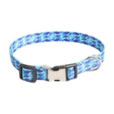 Maxbell Dog Collar Adjustable Heavy Duty Clip Buckle Puppy Collars Pet Cat Collar 1.5x35CM Whale