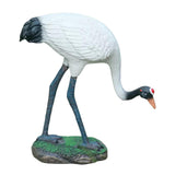Maxbell Outdoor Garden Art Sculptures Crane Miniature for Porch Fairy Garden Desktop 13cm