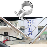 Maxbell 1'' Boat Bimini Top Fittings Jaw Slide Hinged with Quick Release Pin Ring