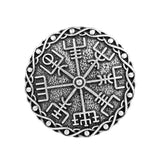 Max Norse Medieval Viking Brooch Shawl Coat Cloak Pin Vintage Jewelry  Silver 2