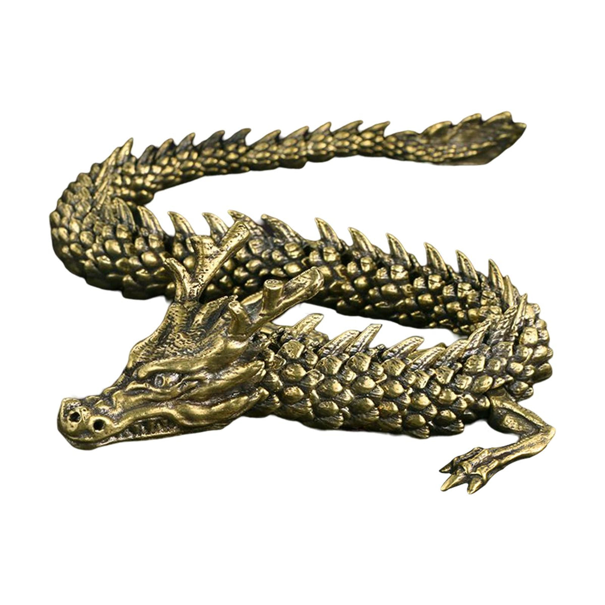 Maxbell Antique Snake/Dragon Statue Collectibles Feng Shui Figurine for Office Shelf Dragon Figurine