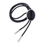 Maxbell Cowgirl Bolo Tie Necktie Adjustable with Pendant for Hoodies Anniversary Pure Black
