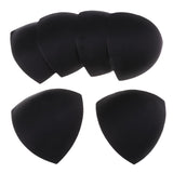 Max 3 Pairs Soft Women's Triangle Bra Pads Inserts for Sports Bra Bikini Black