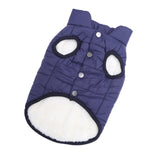 Maxbell Pet Dog Vest Jacket Warm Clothes Soft Small Medium Sized Dog Dog Coats Blue