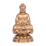 Maxbell Buddha Statues Sculpture Miniature Figurine Car Dashboard Tea Room Decor Bronze