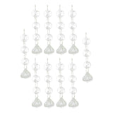 Max 10PCS Christmas Drops Diamond Festival Party Xmas Tree Hanging Decor Pendant