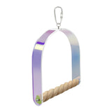 Maxbell Bird Perches Cage Toy Climbing Bridge Swing Toy for Parakeets Macaws Finches