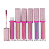 Max 6 Color Cosmetic Waterproof Glitter Shimmer Lip Gloss Liquid Lipstick Makeup 1-6#