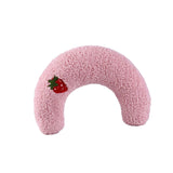 Maxbell Pet Neck Pillow Cushion Stuffed Chewing Toy Plush for Dog Kitten Cat Pink