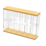 Maxbell Acrylic Display Case Display Stand 2 Tier for Dolls Action Figure Toys