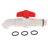 Max 25mm UPVC Ton Barrel Replacement Outlet Faucet Tap for Oil Water 45 Degree
