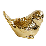 Max Cute Birds Shaped Animals Figurines Sculpture for Home Decor Gifts Golden L