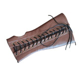 Maxbell Armor Gloves Novelty Cosplay Costume Punk Adult Viking for Halloween brown
