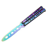 Maxbell Steel Butterfly Practice Knife Trainer Training Tool Portable Multicolor