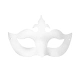 Maxbell Masquerade Mask Adjustable Paintable Mask Kids Craft for Party Cosplay Decor 20.5cmx13cm