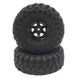 Max 2pcs 100mm RC Rubber Tire Tyre for FY-01/02/03/04/05/06/07 1/12 RC Car Black