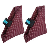 Maxbell 2Pcs Heel Cushion Breathable Soft for Feet Sores Patient wine point one size