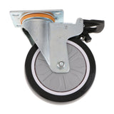 Max PU Swivel Castor Wheels Trolley Furniture Cart Caster with Brake 5inch