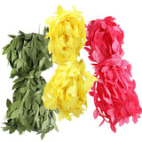 Max 30 Meters Artificial Fabric Leaf Garland Ribbon Trims Yellow Green Rose Red