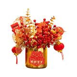 Maxbell Simulation Flowerpot Feng Shui Party Decoration Size 23x23x30cm Decorative