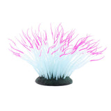 Max 1 Pc Fluorescent Artificial Sea Anemone Coral Aquarium Tank Landscape Red