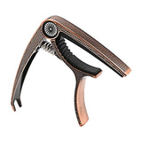 Maxbell Guitar Capo Acoustic Clip Quick Change Clamp Key for Electric Guitar Ukulele Copper