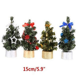Max Mini Christmas Tree Holiday Festival Party Ornaments for Tabletop Red