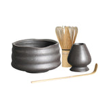 Maxbell Handmade Matcha Set Traditional Tea Ceremony for Tea House Kithen Restaurant Black