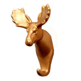 Max Maxb Elk Elephant Head Suction Hooks Wall Hanger Rack Holder  Gold-Deer