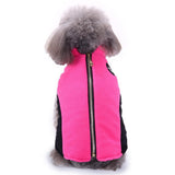 Max Pet Puppy Dog Comfortable Jacket Winter Warm Windproof Plush Coat Rose Red