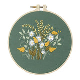 Max DIY Ribbon Flower Embroidery Starter Frame Set Cross Stitch Chrysanthemum