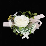 Maxbell Bridesmaid Sisters Corsage Bracelet Hand Flowers Wedding Supply F