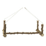 Maxbell Bird Cage Parrot Large Wood Swing Stand Parrot Bird Perch Stand