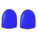 Maxbell 2 Pieces Blue Fang Teeth Halloween Hippy Teeth Mouth Grills Gold Plated