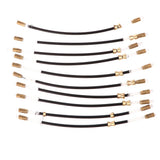 Maxbell 10 Pieces Nylon Violin End Rope Tailpiece Tail Guts for 4/4 3/4 Violin