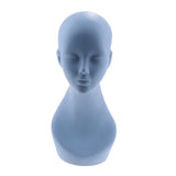 Maxbell Female Mannequin Head Model Glasses/Hats/Headset Display Rack Blue 01