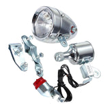 Maxbell Dynamo Bike Light Set with Included Wiring Eco Friendly Waterproof Headlight Style A