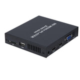 Maxbell Portable HD 1080P Media Player with 2Ports HDMI/VGA/AV Outputs Black