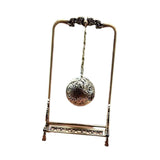 Maxbell Alloy Hollow Incense Burner Incense Holder for Meditation Yoga Living Room 15.5x9.5x30cm Argent