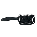 Maxbell Detangle Hairbrush Fast Drying Hair Vented Hair Brush for Barber Black